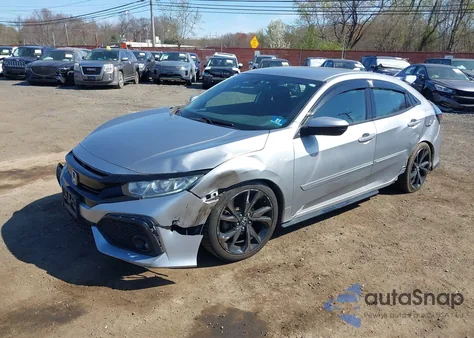 2018 Honda Civic Sport from USA, damaged, VIN SHHFK7H44JU403467